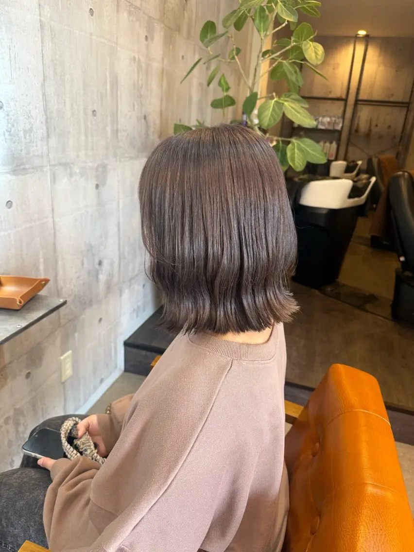 ミディアム ヘアカラー トリートメント 立山 綾華のヘアスタイル