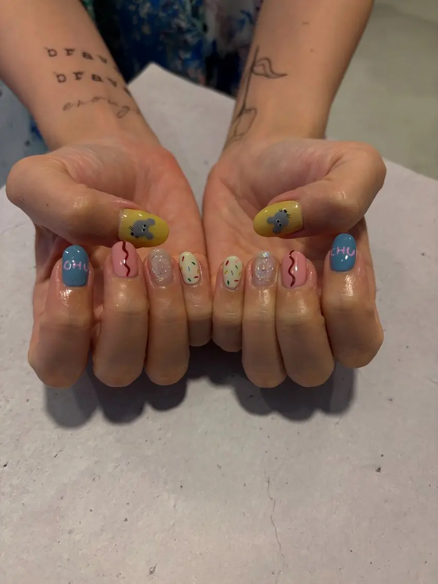 ネイル 持ち込み Hi,nail mahoのネイルデザイン