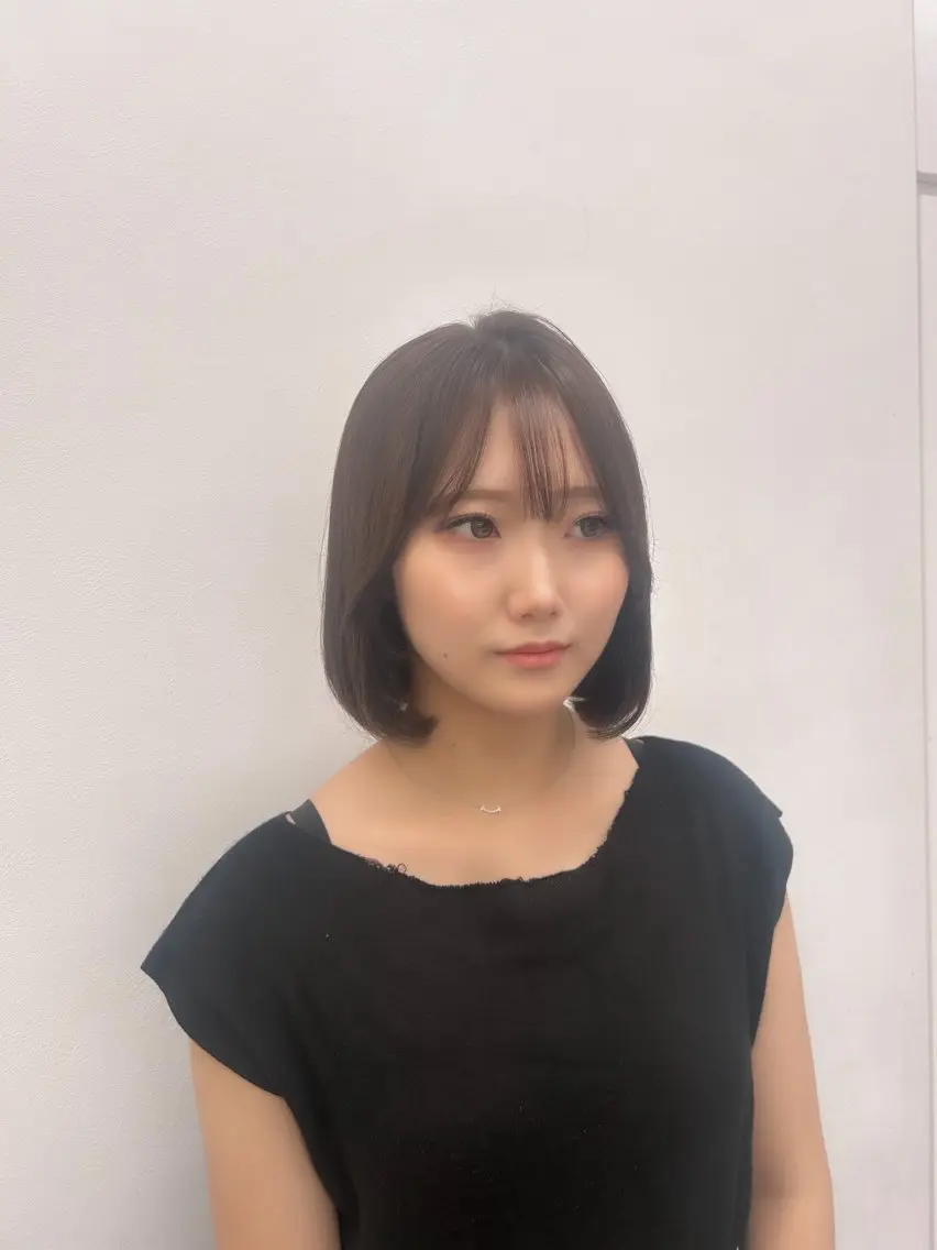 ミディアム カラー パーマ ヘアアレンジ メンズ キッズ ブリーチなしカラー/ ブラウン/レイヤーのヘアスタイル