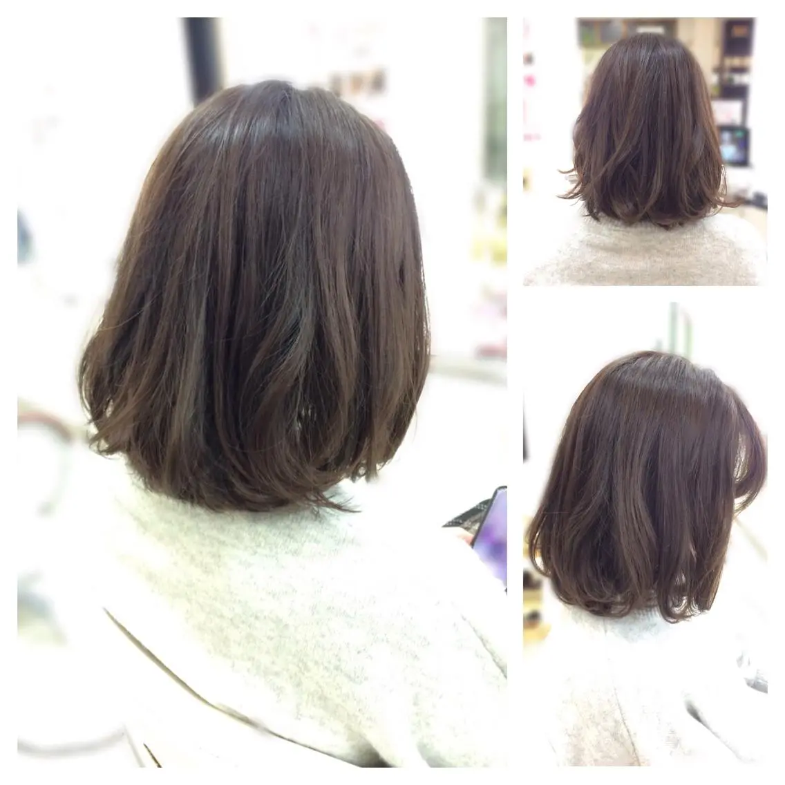 ミディアム ボブ トリートメント カット トリートメント Hair VERDEのヘアスタイル