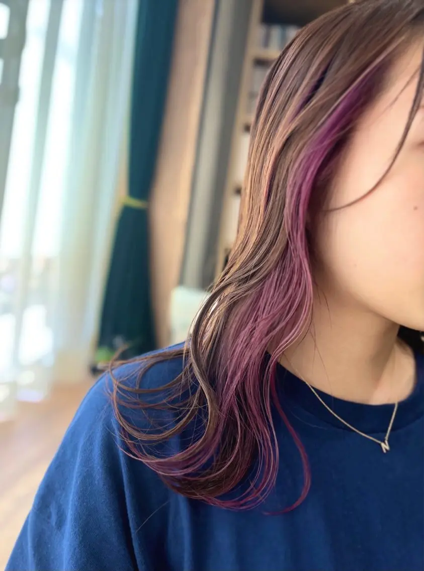 セミロング カラー 中川 もえか【明石】のヘアスタイル