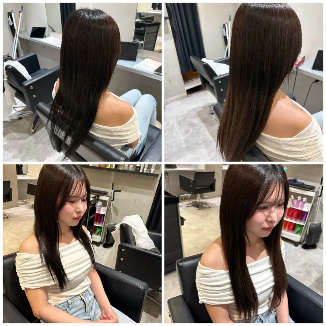 ロング 髪質改善 艶髪矯正 エクステ かいり✂️のヘアスタイル