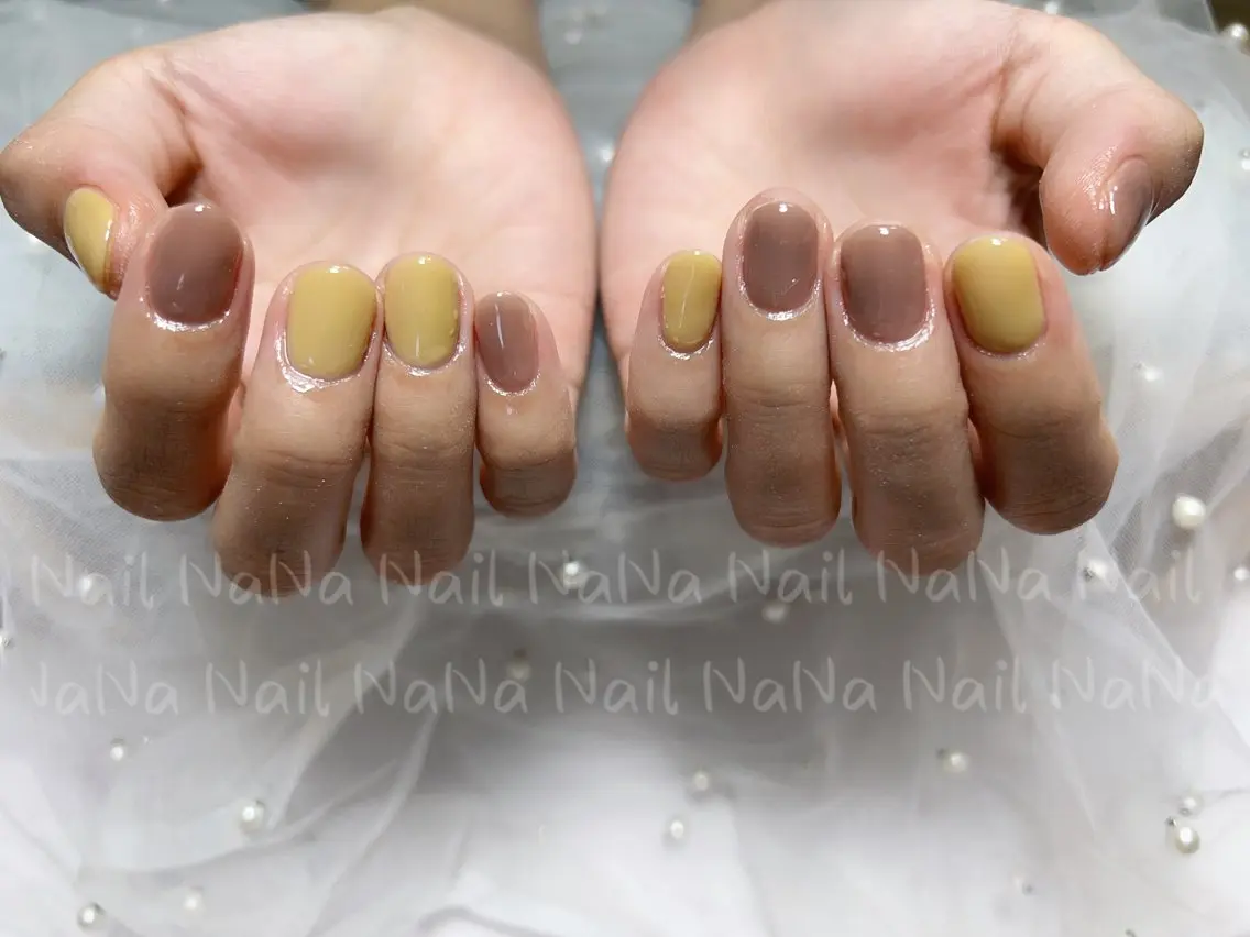 ショート カラー ネイル Nail NaNaのネイルデザイン