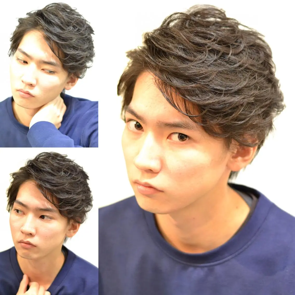 ショート パーマ メンズ 大木 拓瑞のヘアスタイル