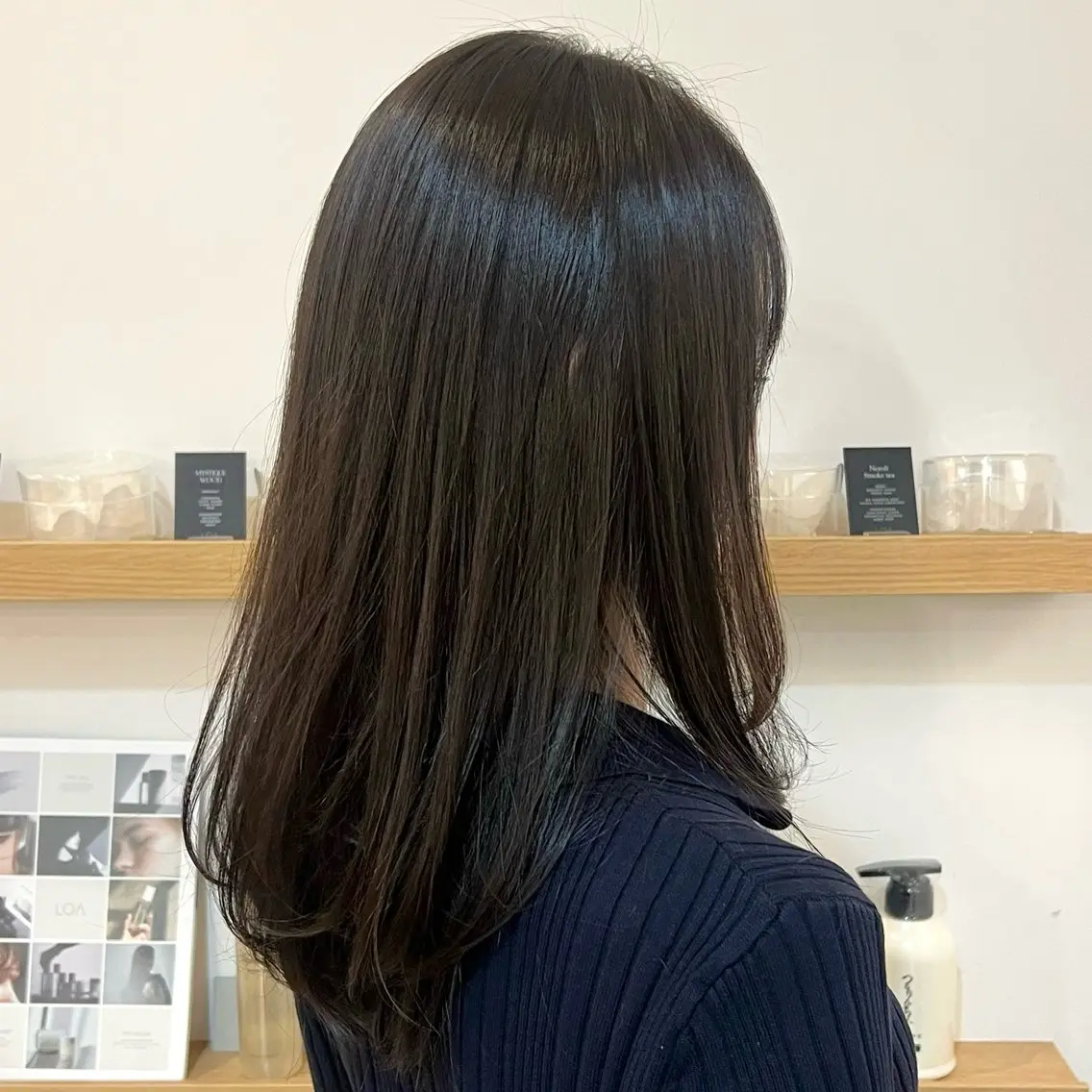 セミロング カラー ベージュカラー ブリーチ 透明感カラー ダブルカラー グレージュ ヘアカラー 艶カラー/透明感 /ヒグチアオイのヘアスタイル
