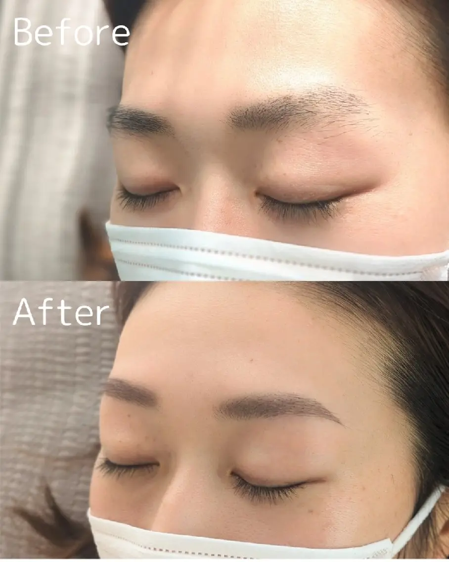 似合わせ眉デザイン+WAX+毛量調整+メイク提案の写真