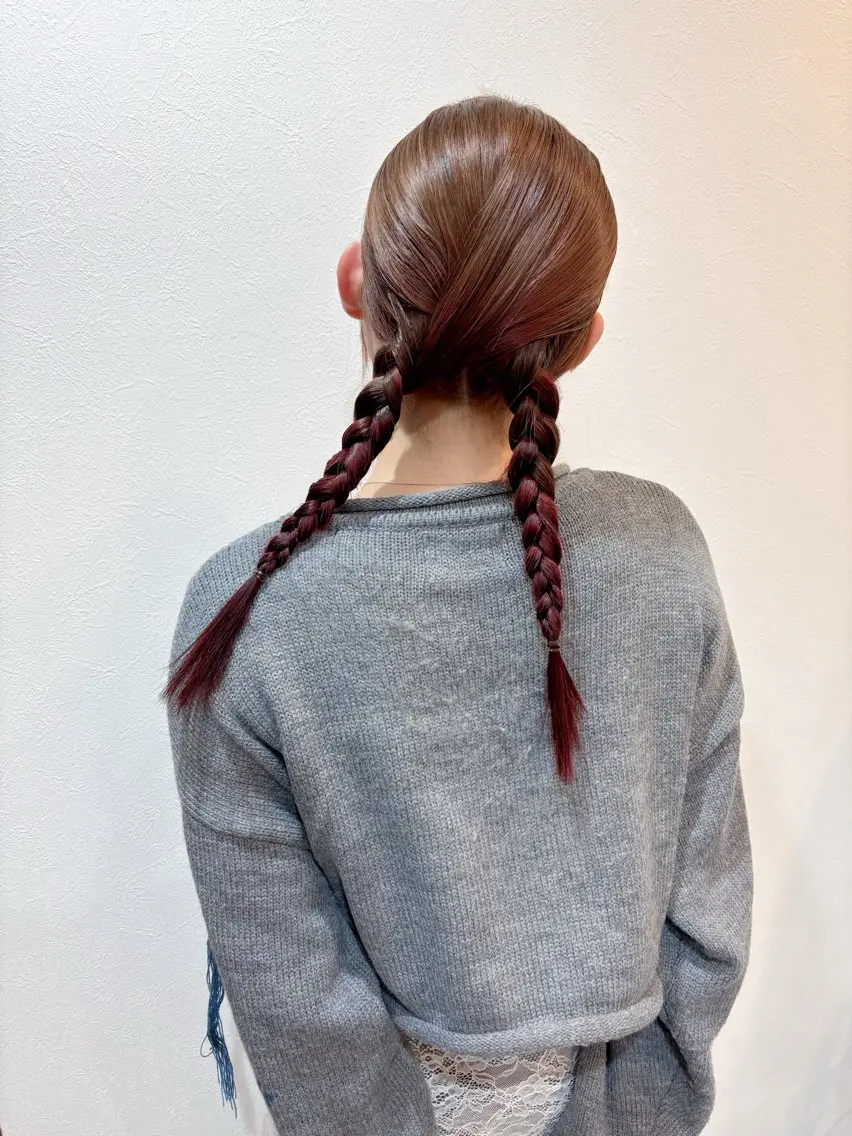 セミロング ヘアアレンジ ヘアカラー Karin trスタイリスト🥀のヘアスタイル