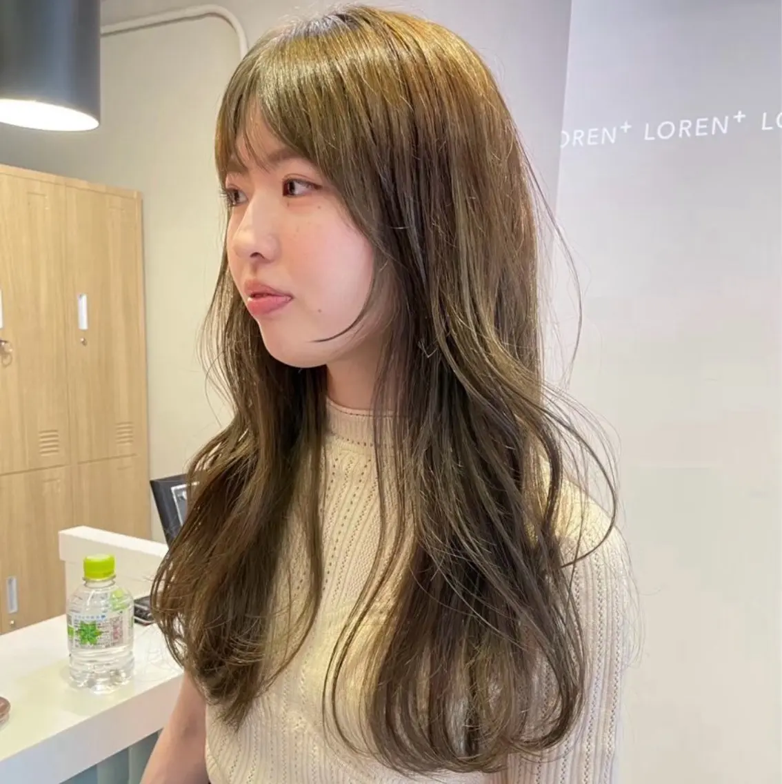 ロング カラー ベージュカラー ダブルカラー ヘアカラー ミント/ベージュ/ ダブルカラーRIOのヘアスタイル