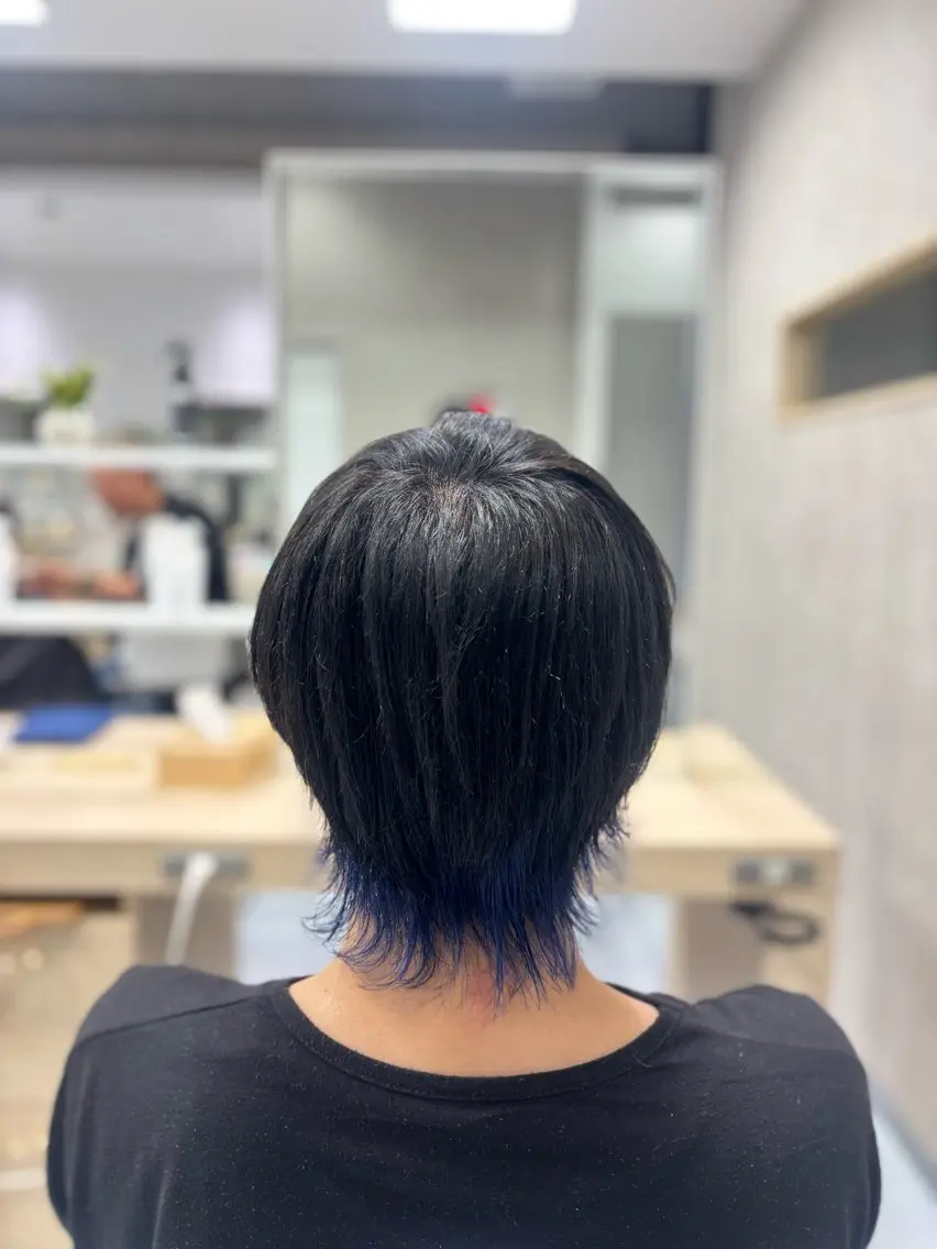 ショート カラー メンズ ヘアカラー メンズ特化韓国風 パーマスタイル/りんのヘアスタイル
