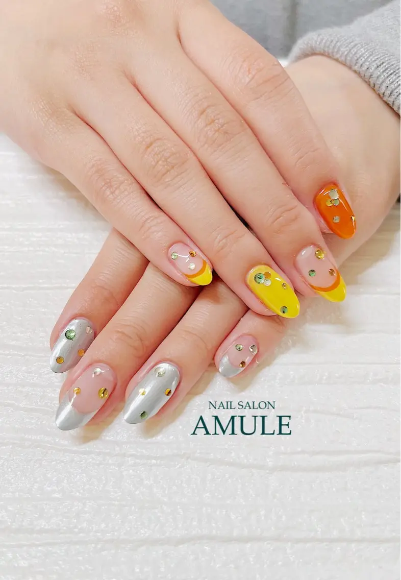 ネイル ジェルネイル ハンドネイル NAILSALON AMULEのネイルデザイン