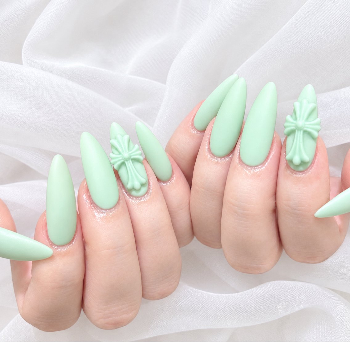 ロング 韓国風ヘア ロング ハンドネイル ハンドケア CHIBI NAIL SALON 船橋のネイルデザイン