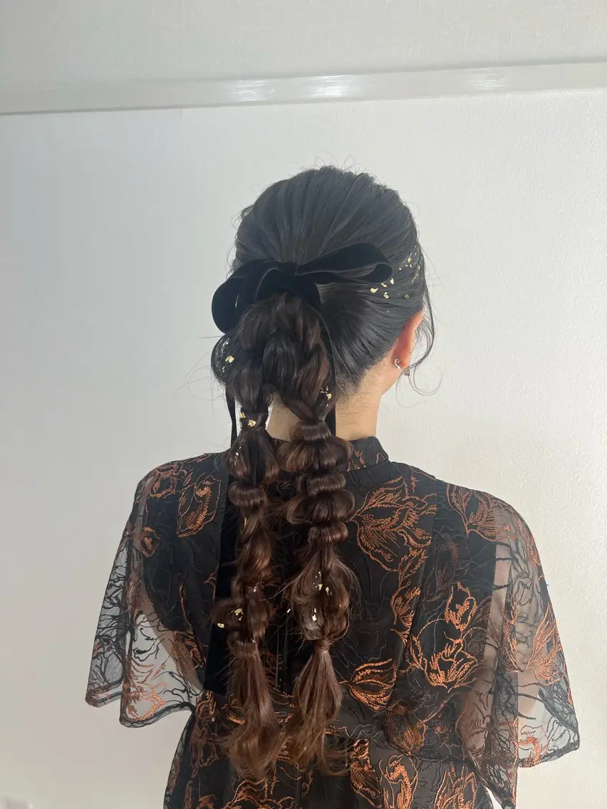ロング ヘアアレンジ 大羅 海比のヘアスタイル