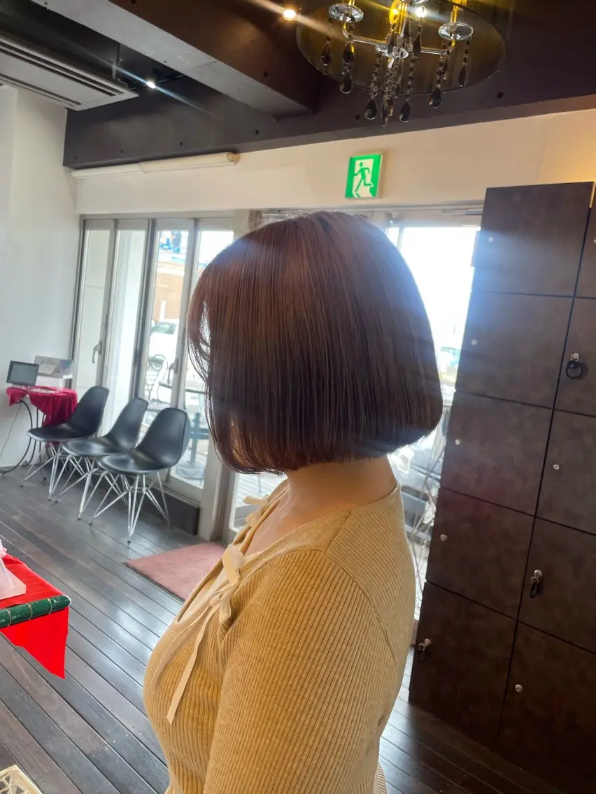 ミディアム カラー 🤎韓国ヘア ベージュ まゆか🤎のヘアスタイル