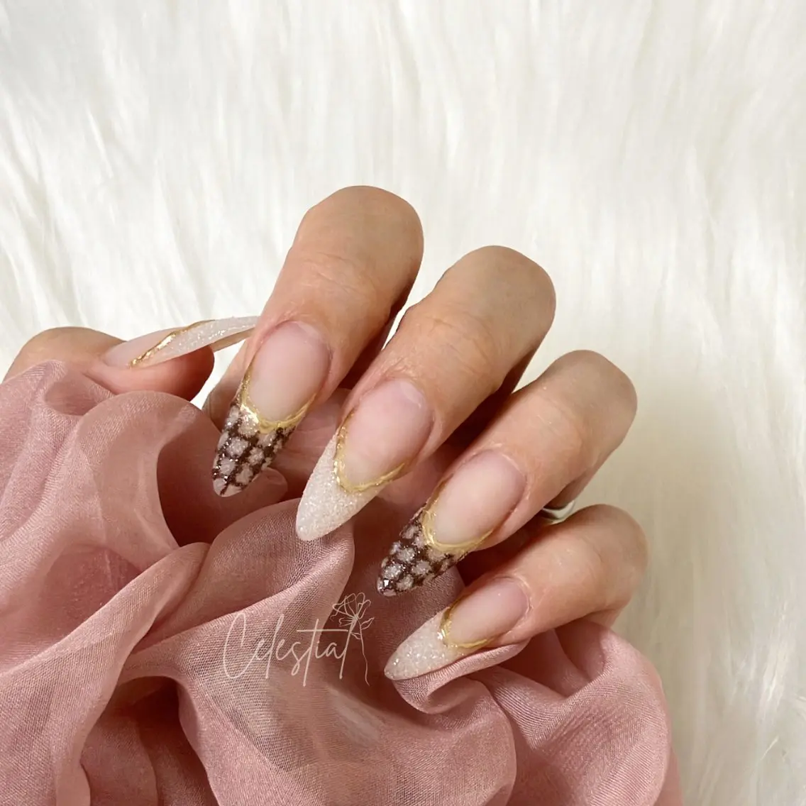 ネイル アートネイル ミラーネイル Celestial nailのネイルデザイン