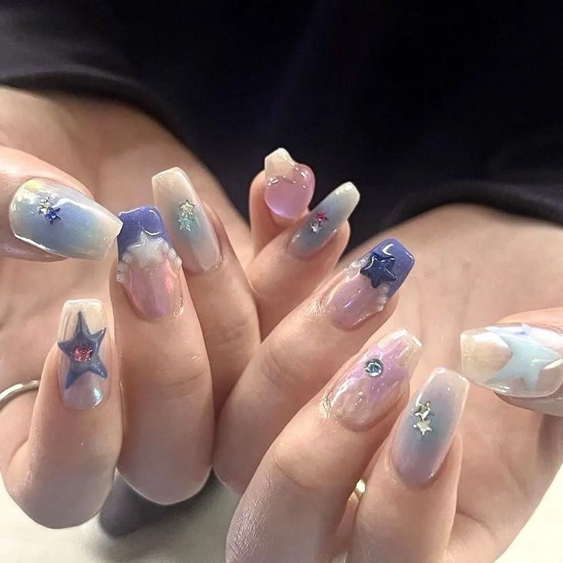 ネイル ハンドネイル ハイトーン/レイヤー nail 百咲💌のヘアスタイル