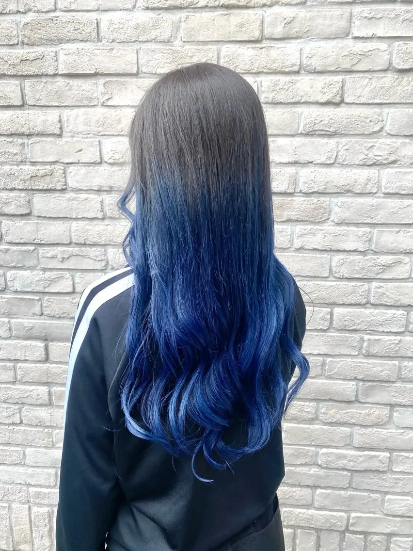 ロング カラー 縮毛矯正／ハイライト 💙mai🐈のヘアスタイル