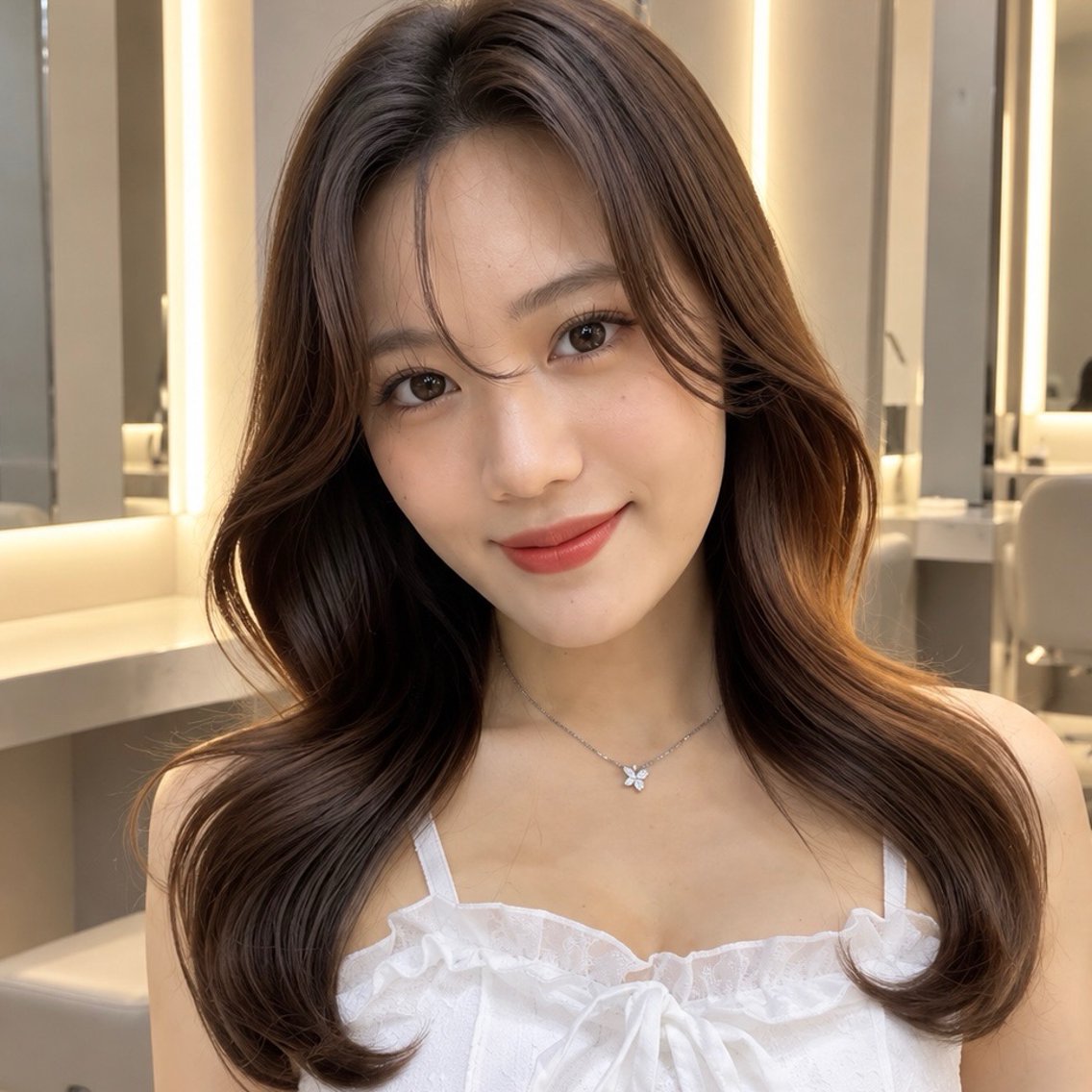 ロング 韓国風ヘア レイヤーカット レイヤー🪽髪質改善 🍥amikaのヘアスタイル