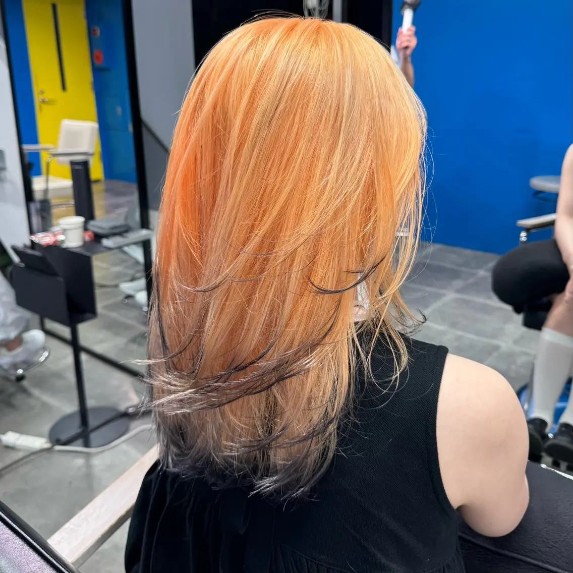 セミロング カラー ブリーチ ケアブリーチ ハイトーンカラー ヘアカラー 大田吏晃❤️‍🔥 美髪特化のヘアスタイル