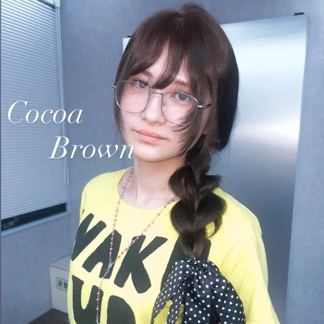 ロング カラー ブラウンカラー ココアブラウン カット ヘアカラー レイヤー/個性惹き出 すカラー/yuukaのヘアスタイル