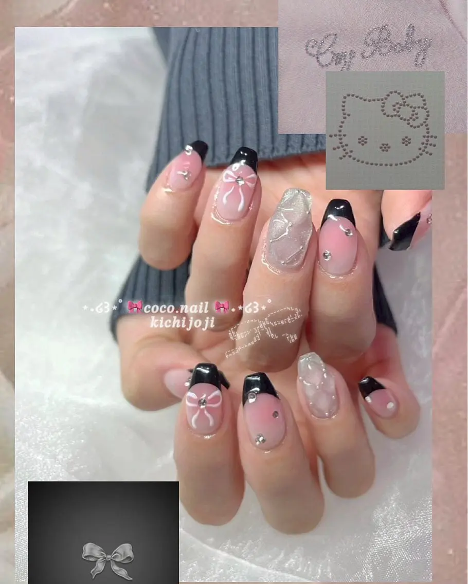 ネイル ハンドネイル フットネイル lili.nail y2k/長さ出しのネイルデザイン