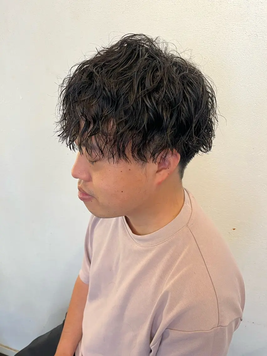 パーマ メンズ カット パーマ bijou chiharuのマツエク・マツパデザイン