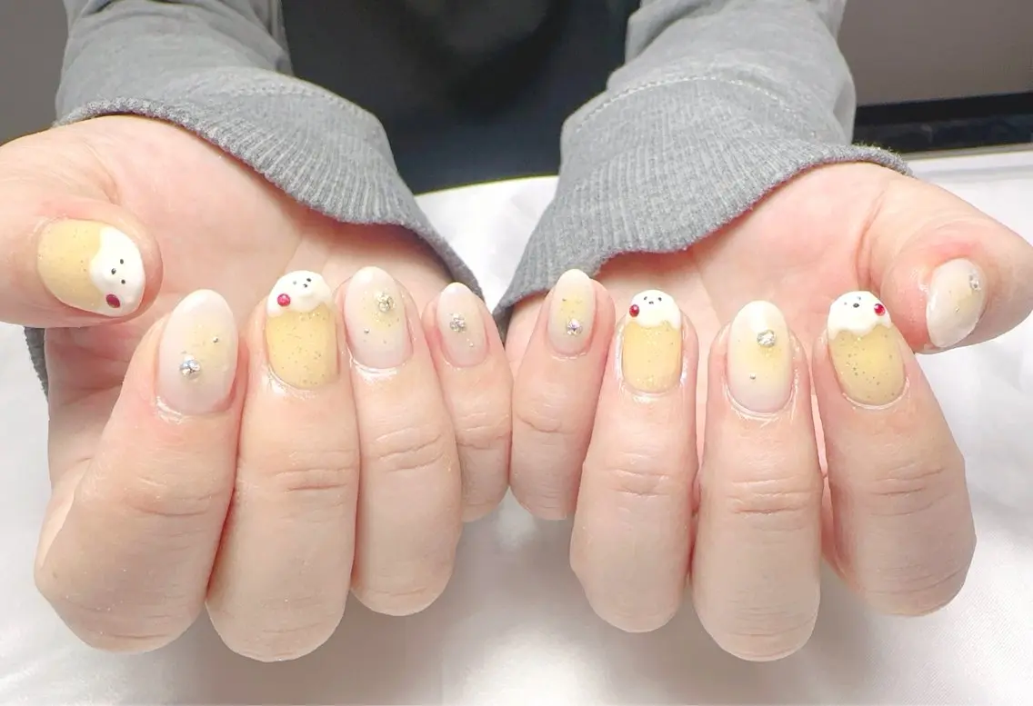 ネイル ハンドネイル Cherie PINKのネイルデザイン