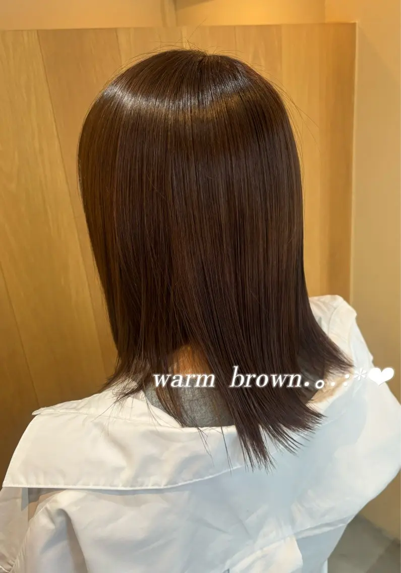 カラー ヘアカラー 波多野 聖のヘアスタイル