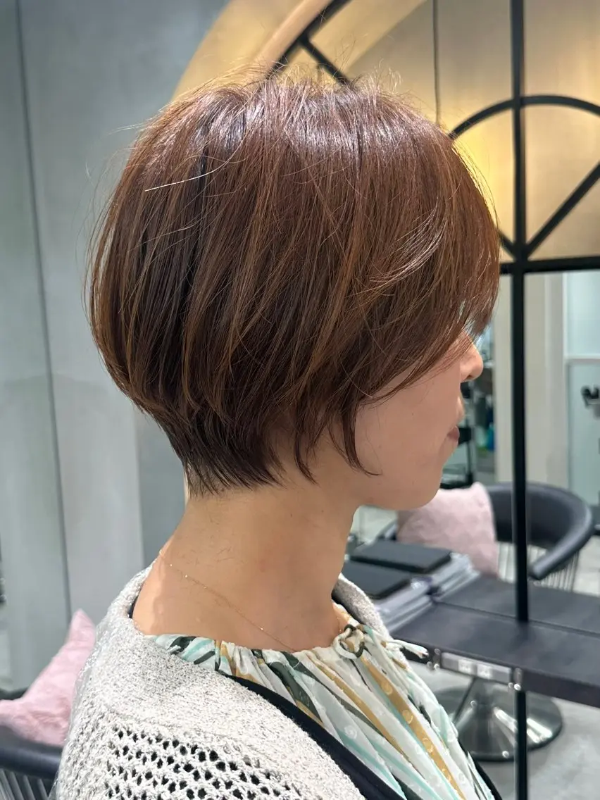 ショート カット ヘアカラー トリートメント ヘッドスパ 縮毛矯正/レイヤー taiga🐯のヘアスタイル