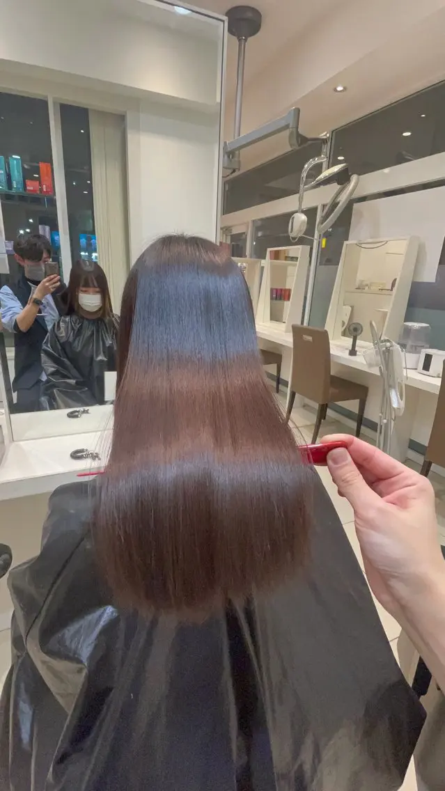 ロング カラー 髪質改善 カット ヘアカラー トリートメント 《ブリーチ/赤み消し /髪質改善》若松良樹のヘアスタイル