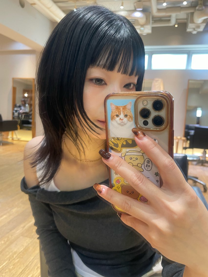 ミディアム カラー レイヤーカット カット ヘアカラー トリートメント レイヤー/縮毛矯正 🪄chihiroのヘアスタイル