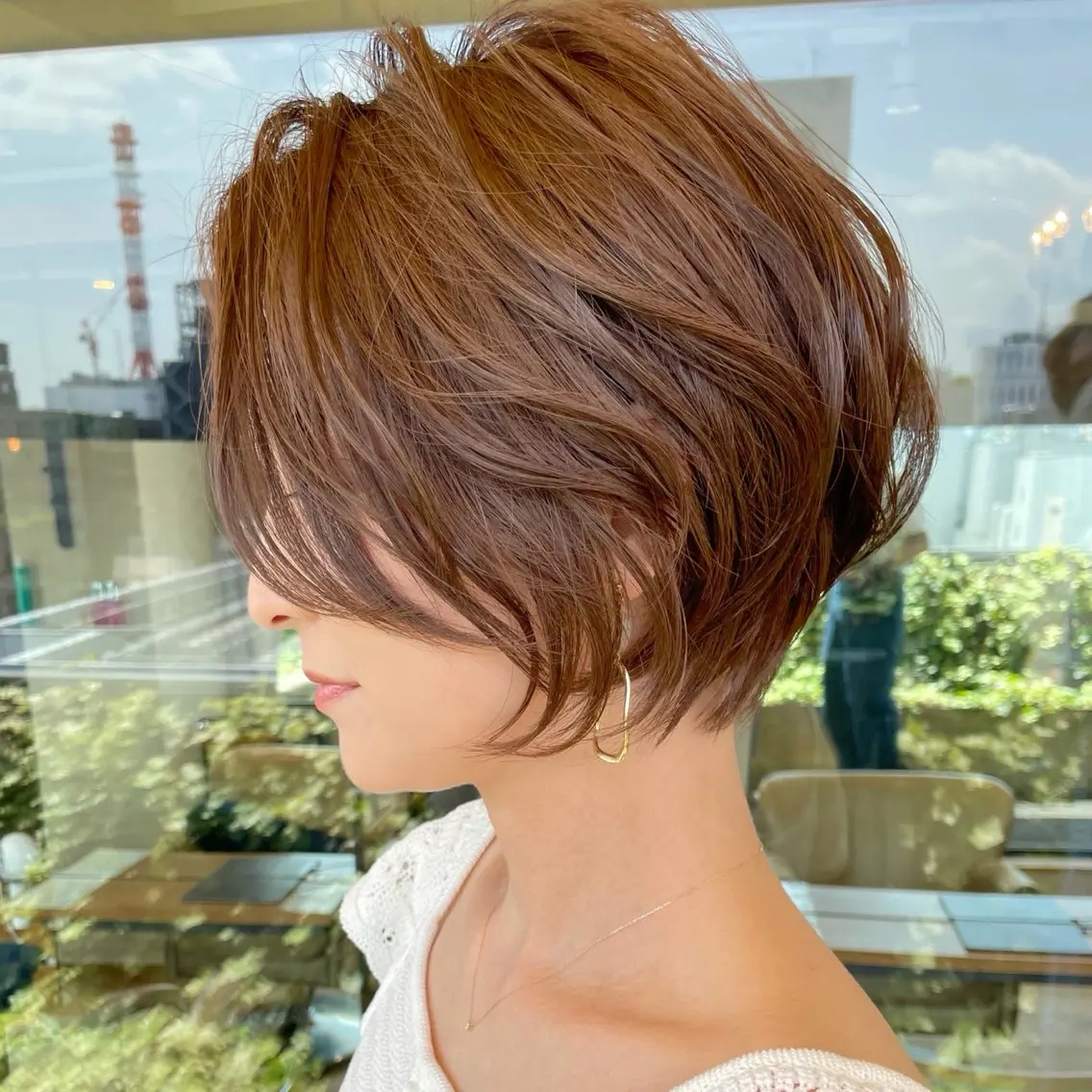 ショート カラー カット ヘアカラー 朝ラク/大人ショート /銀座/若狭真央のヘアスタイル