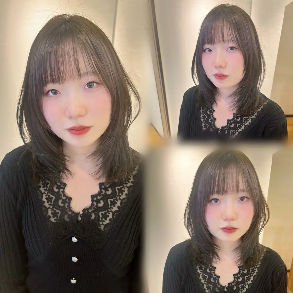 ミディアム レイヤーカット🎀 ナンプウ 山村優佳のヘアスタイル