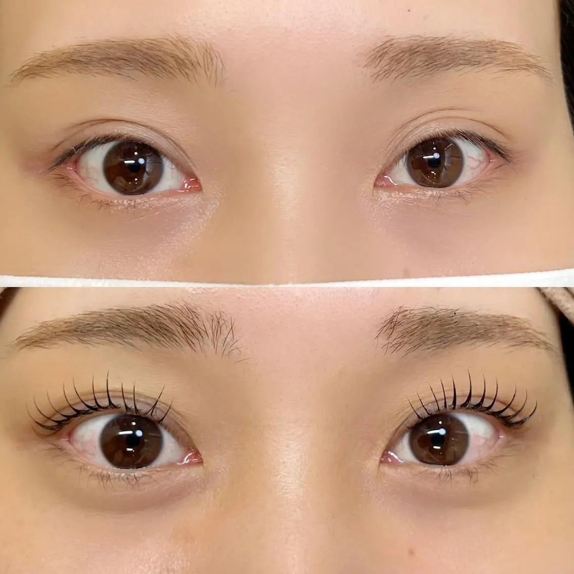 マツエク・マツパ アイブロウ フラットラッシュ パリジェンヌラッシュリフト まつげパーマ 下まつげエクステ 一重×まつ毛パーマ マツエク Cherie Kawaguchiのマツエク・マツパデザイン