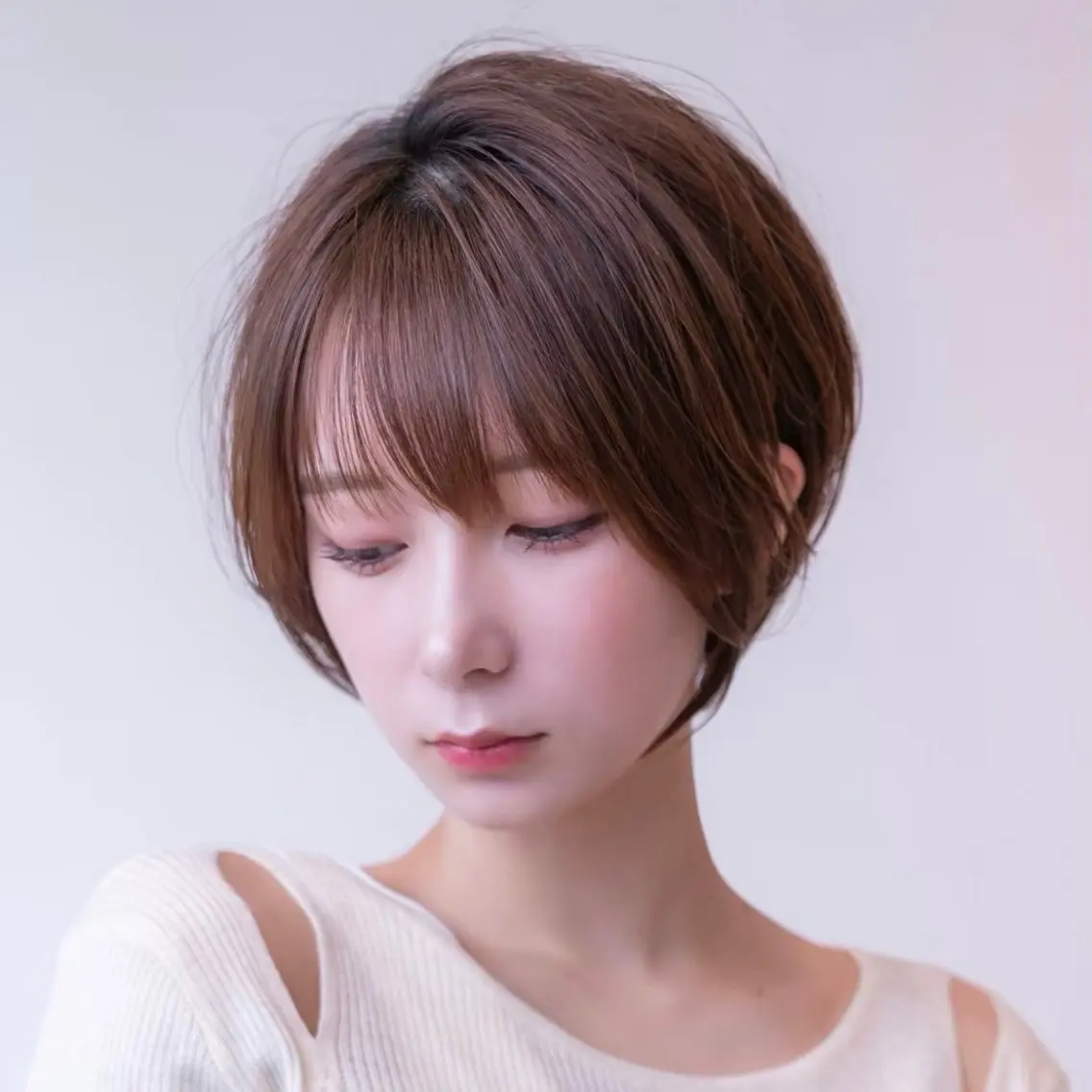 ショート カット ヘアカラー 縮毛矯正 トリートメント 【渋谷】ボブ・ レイヤーボブ特化✂︎のヘアスタイル