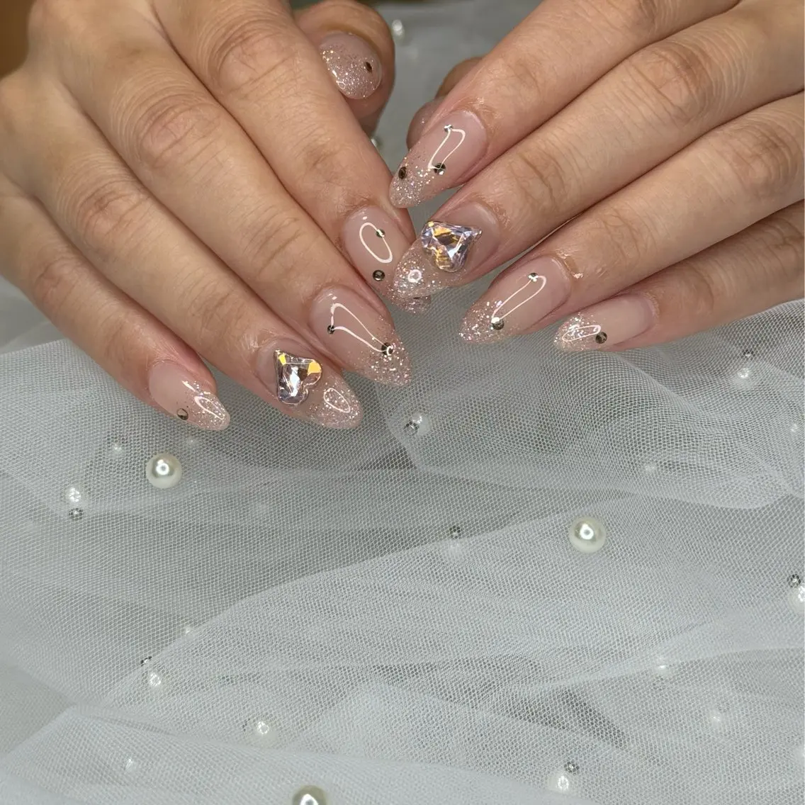 ネイル べっ甲ネイル ドット フラッシュネイル フットネイル フレンチネイル VENa eye＆ nail salonのマツエク・マツパデザイン