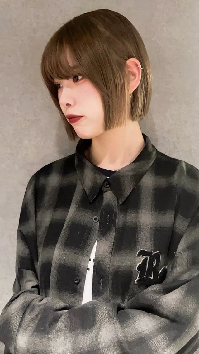 ショート カラー ボブ YUZUKI 🌙のヘアスタイル