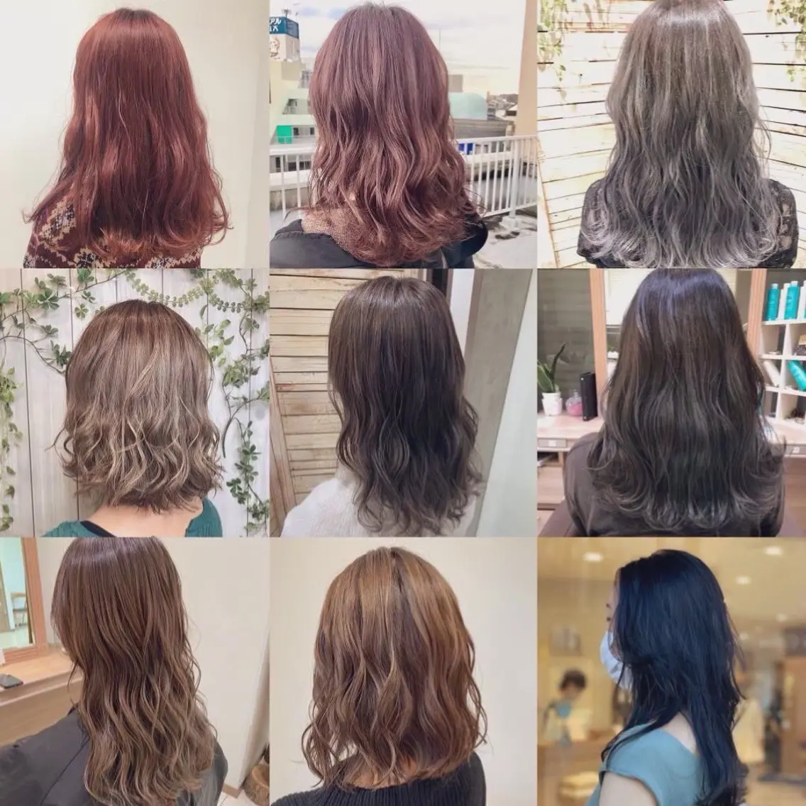 ロング カラー 安澤 陽向のヘアスタイル