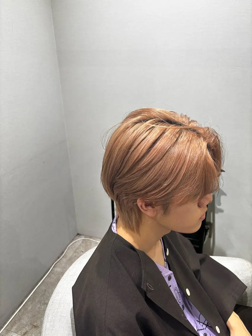 メンズカット+メンズブリーチ+メンズカラー+リノケアトリートメントの写真