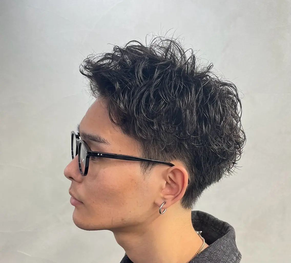 ショート パーマ ヘアアレンジ メンズ fifth 石川 凪のヘアスタイル
