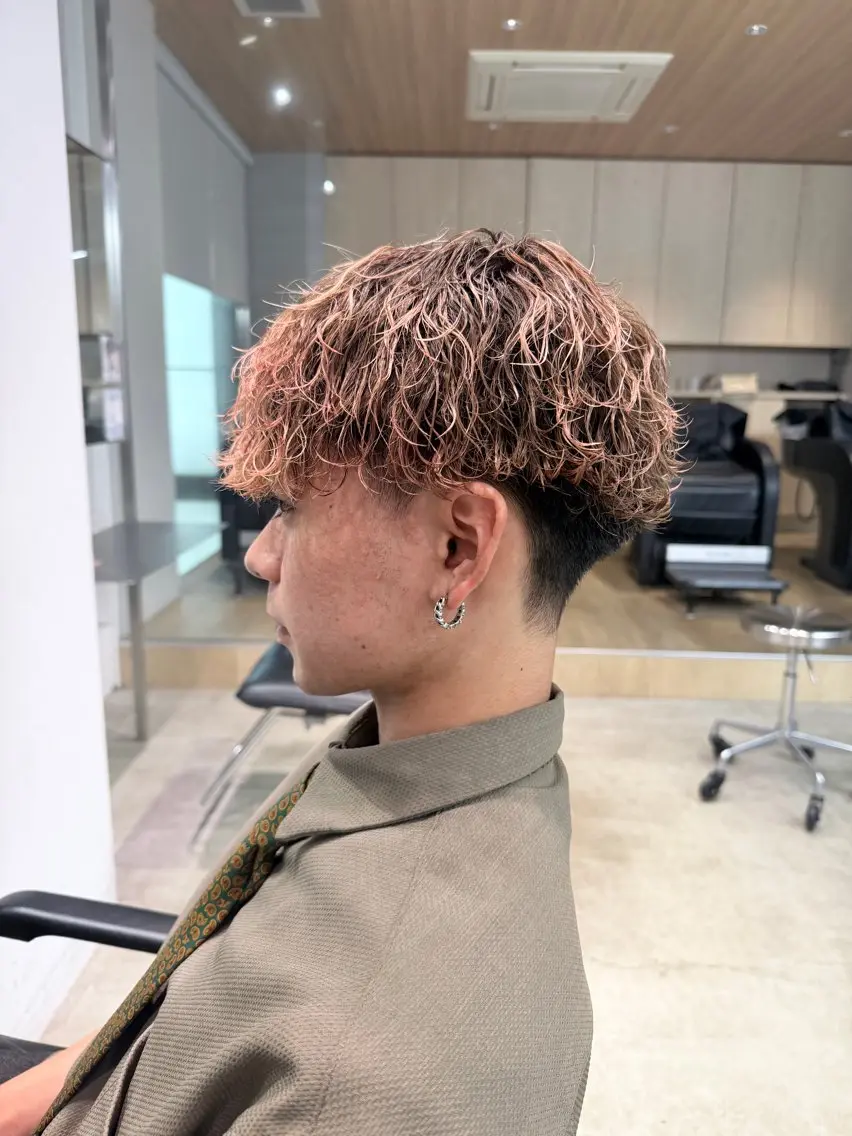 パーマ メンズ カット パーマ トリートメント ☀️fifth天神 英令🌙のヘアスタイル