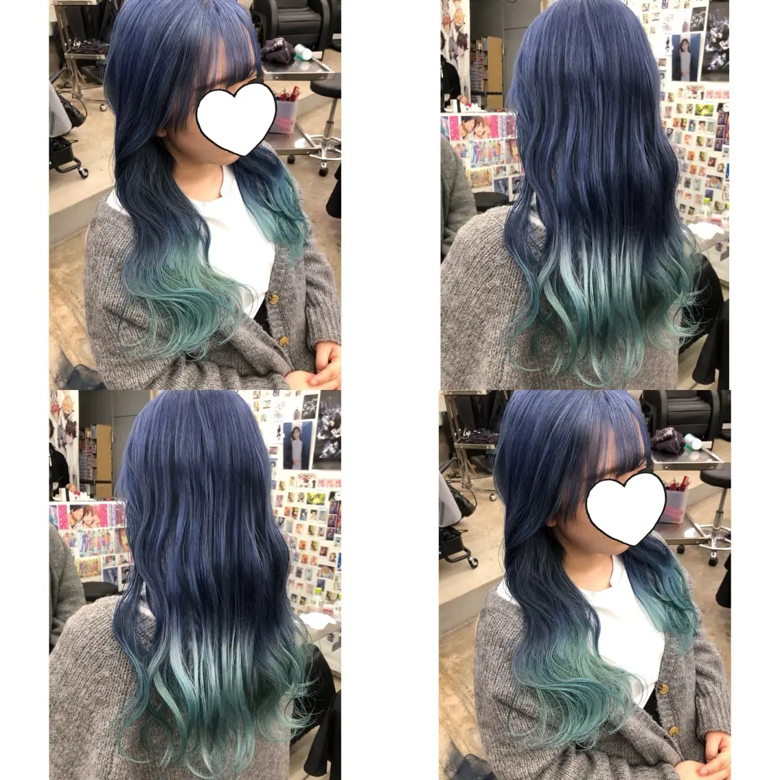 ロング カラー ブリーチ 推しカラー✨ オタク美容師ユウカのヘアスタイル