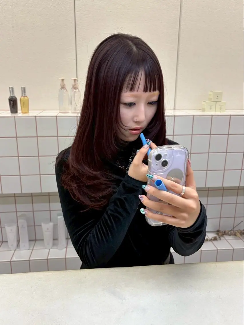 セミロング 🌼花屋併設🌼 木下奈々望のヘアスタイル