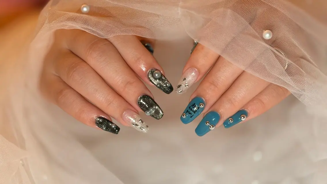 ネイル ハンドネイル NellyNail *̩̩̥ あおい🌷のネイルデザイン