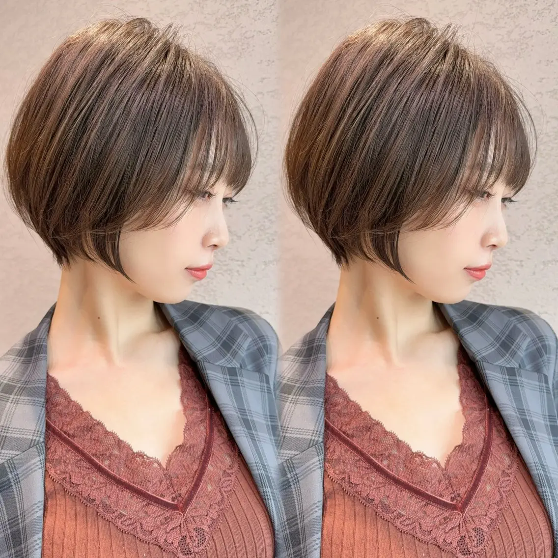 ショート カット 縮毛矯正✨🫧 レイヤー川村利幸のヘアスタイル