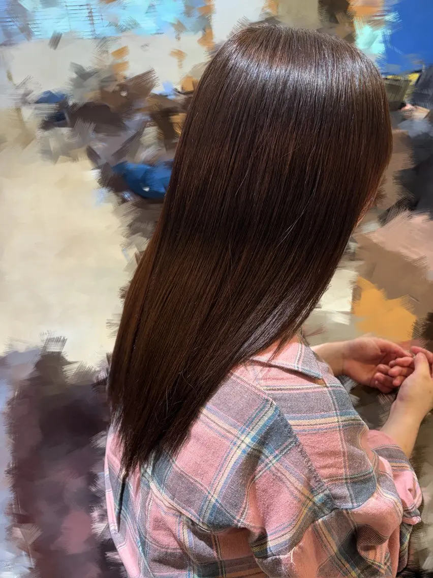 ロング ムラカミ レイラのヘアスタイル