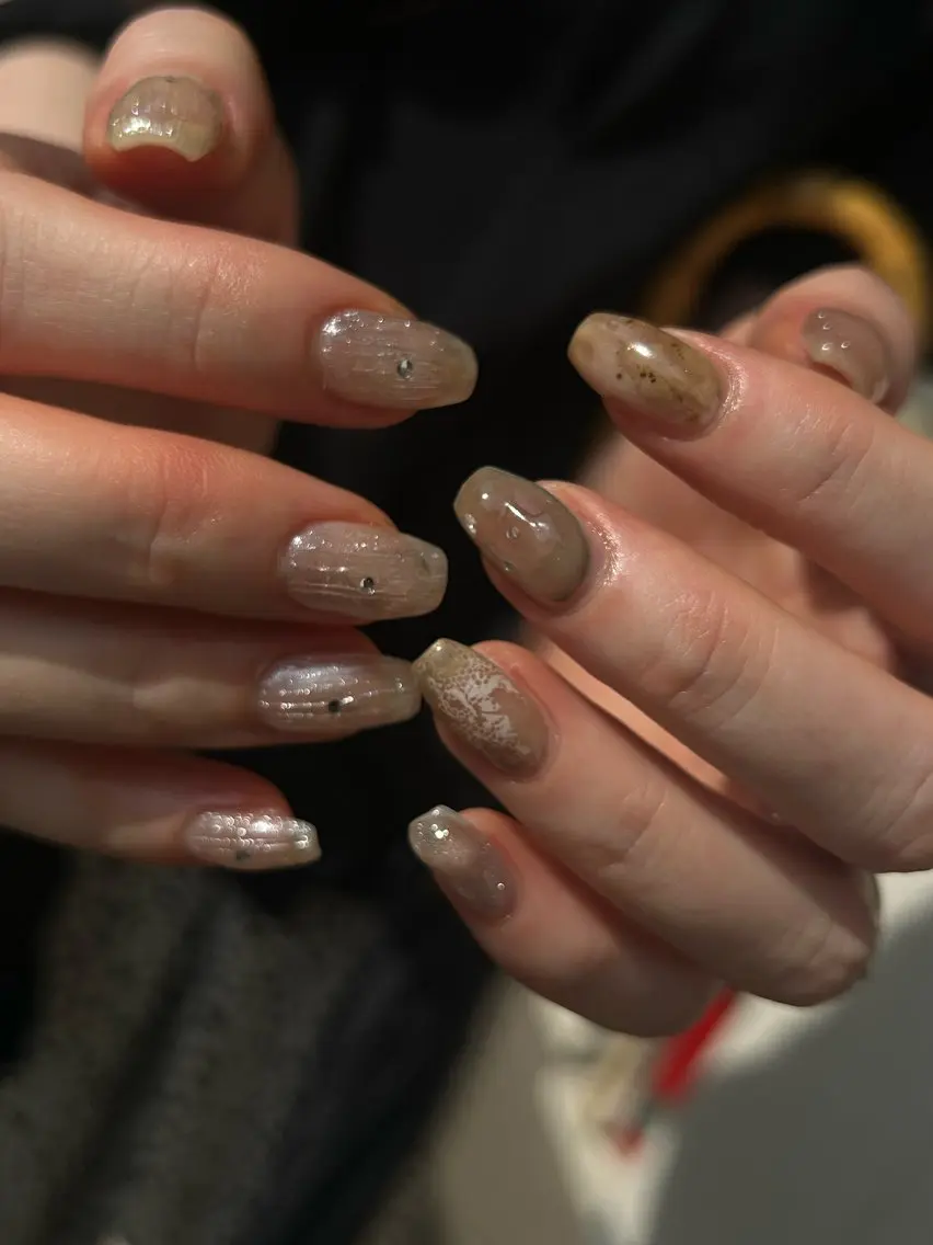 ネイル 梅田🪄ニュアンス aoiのネイルデザイン
