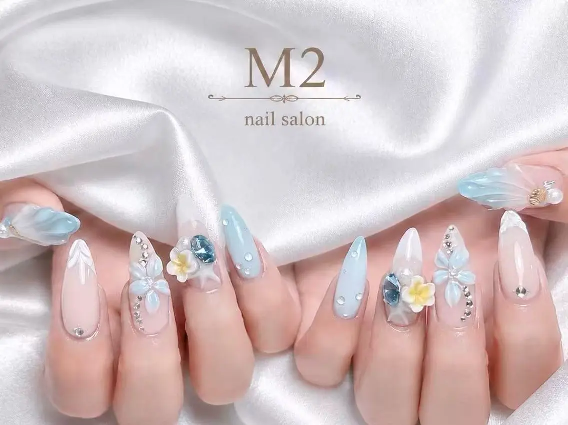 ネイル ハンドネイル 長さだし専門店 M2 rikaのネイルデザイン