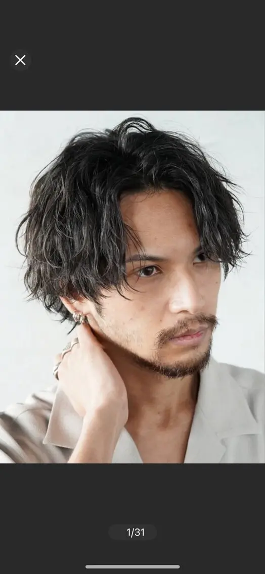 メンズカット+ツイストスパイラルパーマ+トリートメントの写真