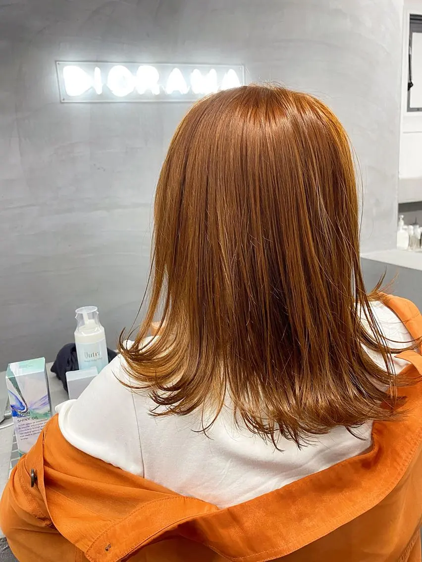 ツヤっとシングルカラー(ブリーチ不可)¥9350​〜​→¥4200​〜​の写真
