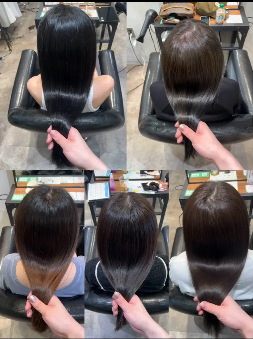 ミディアム カット ヘアカラー 縮毛矯正 トリートメント ✨毛髪診断で絶対綺麗 ✨美髪艶髪専門✨高浪のヘアスタイル